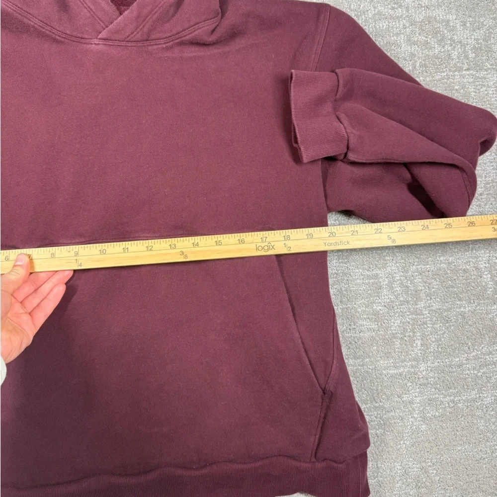 Lululemon Steady State Pull Over Hoodie Sweatshirt Maroon Men Size M